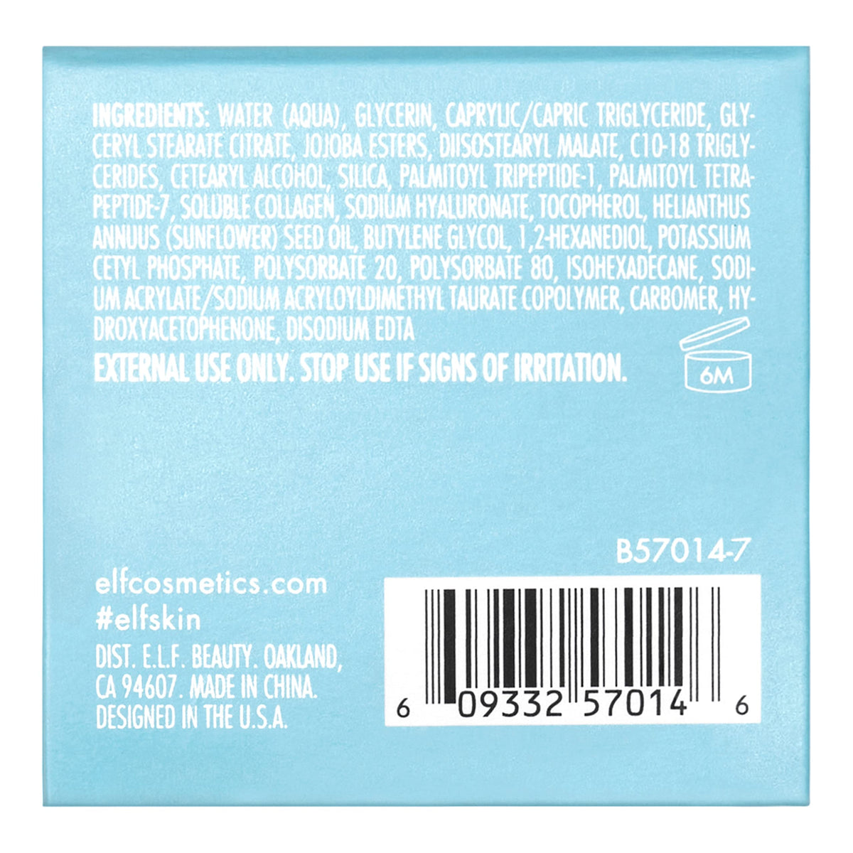e.l.f. SKIN Holy Hydration! Eye Cream 50g with makeup products