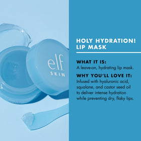 e.l.f. SKIN Holy Hydration! Lip Mask application on lips
