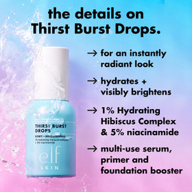 e.l.f. SKIN Holy Hydration! Thirst Burst Drops application on skin