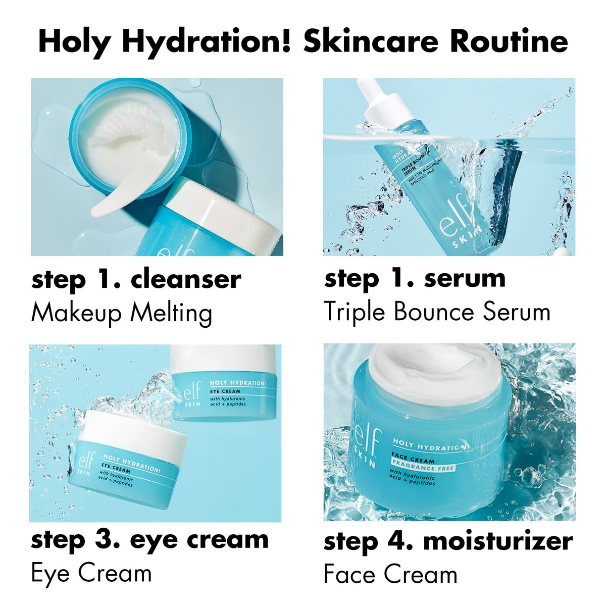 e.l.f. SKIN Holy Hydration! Triple Bounce Serum lifestyle scene