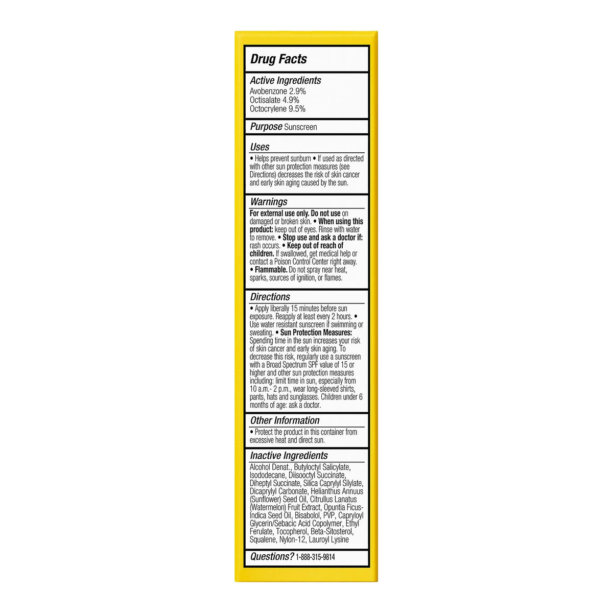 e.l.f. SKIN SPF 45 Setting Spray ingredients list