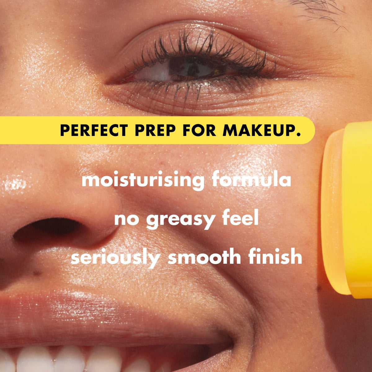 e.l.f. SKIN Suntouchable Invisi-Stick SPF 50 on makeup