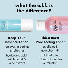 e.l.f. SKIN Thirst Burst Toner back view showing ingredients