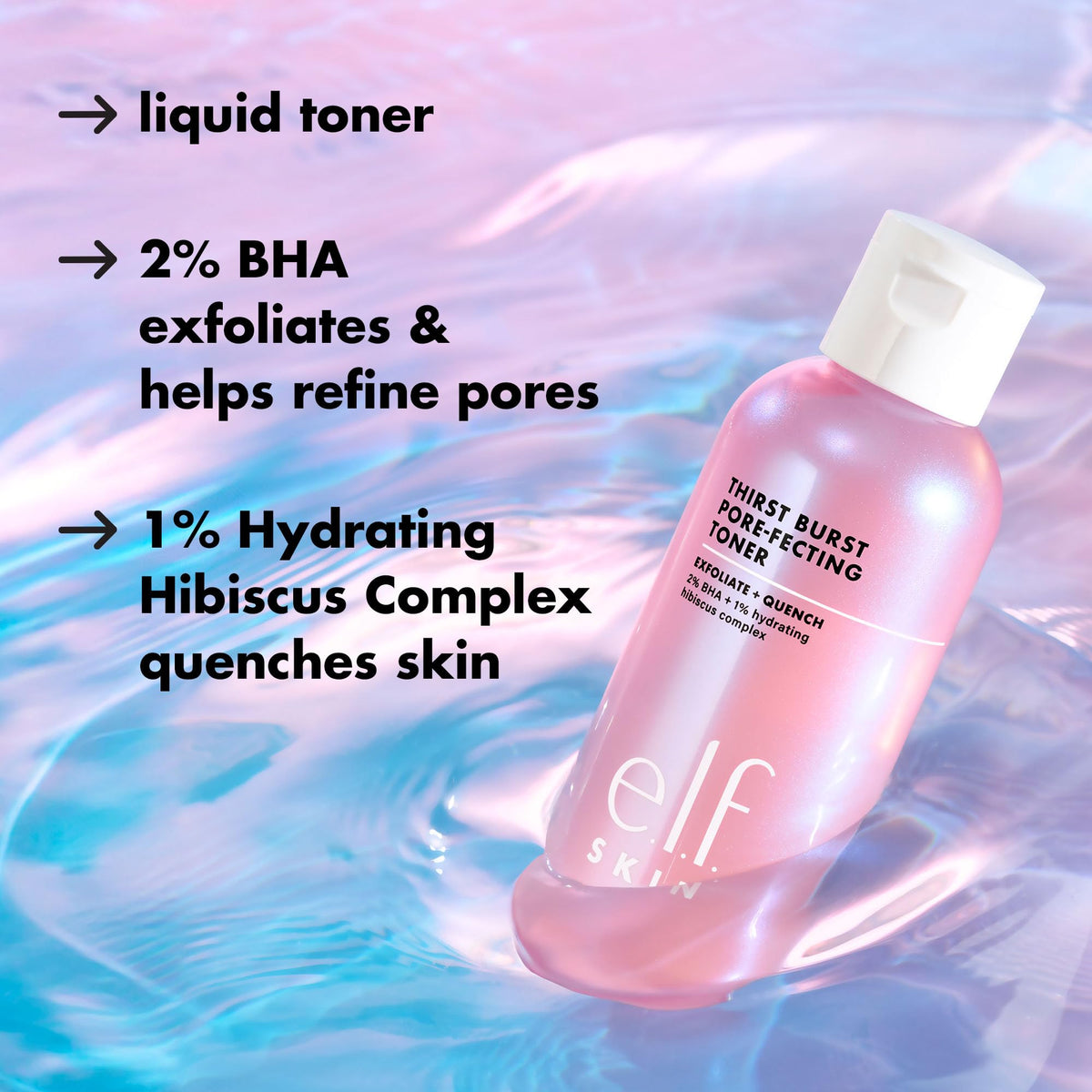 e.l.f. SKIN Thirst Burst Toner bottle side view