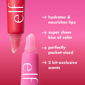 e.l.f. Squeeze Me More Lip Balm Duo Cherry and Bubblegum packaging