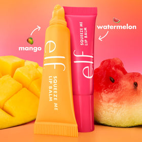 e.l.f. Squeeze Me More Lip Balm Mango tube with slanted tip applicator
