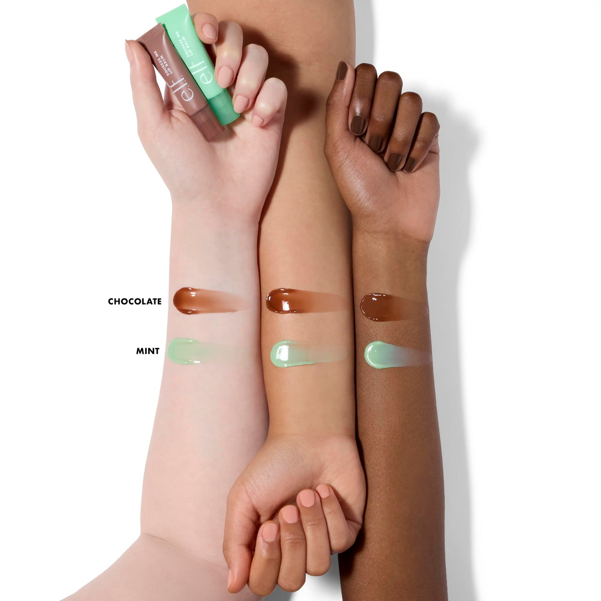 e.l.f. Squeeze Me More Lip Balm Mint tube with slanted tip