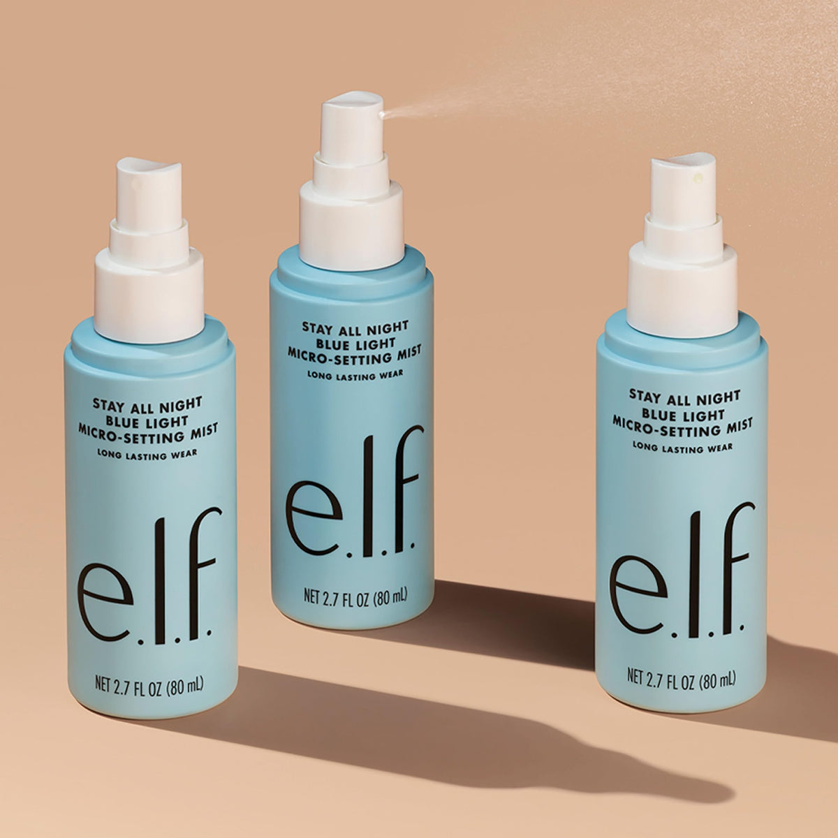 e.l.f. Stay All Night Blue Light Micro-Setting Mist packaging details