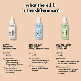 e.l.f. Stay All Night Micro-Fine Setting Mist mist application