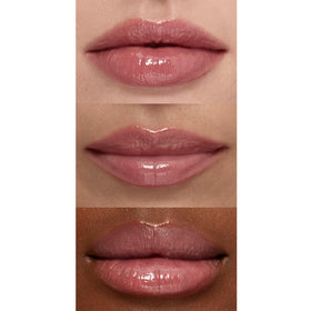 e.l.f. Sun Boss Gloss SPF 25 Blush Much? applicator close-up