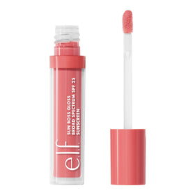 e.l.f. Sun Boss Gloss SPF 25 Blush Much? front view
