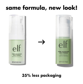 e.l.f. Tone Adjusting Face Primer application on skin