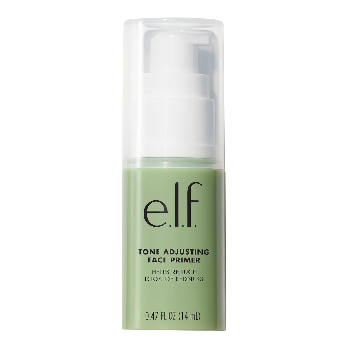e.l.f. Tone Adjusting Face Primer front view, green-tinted cream