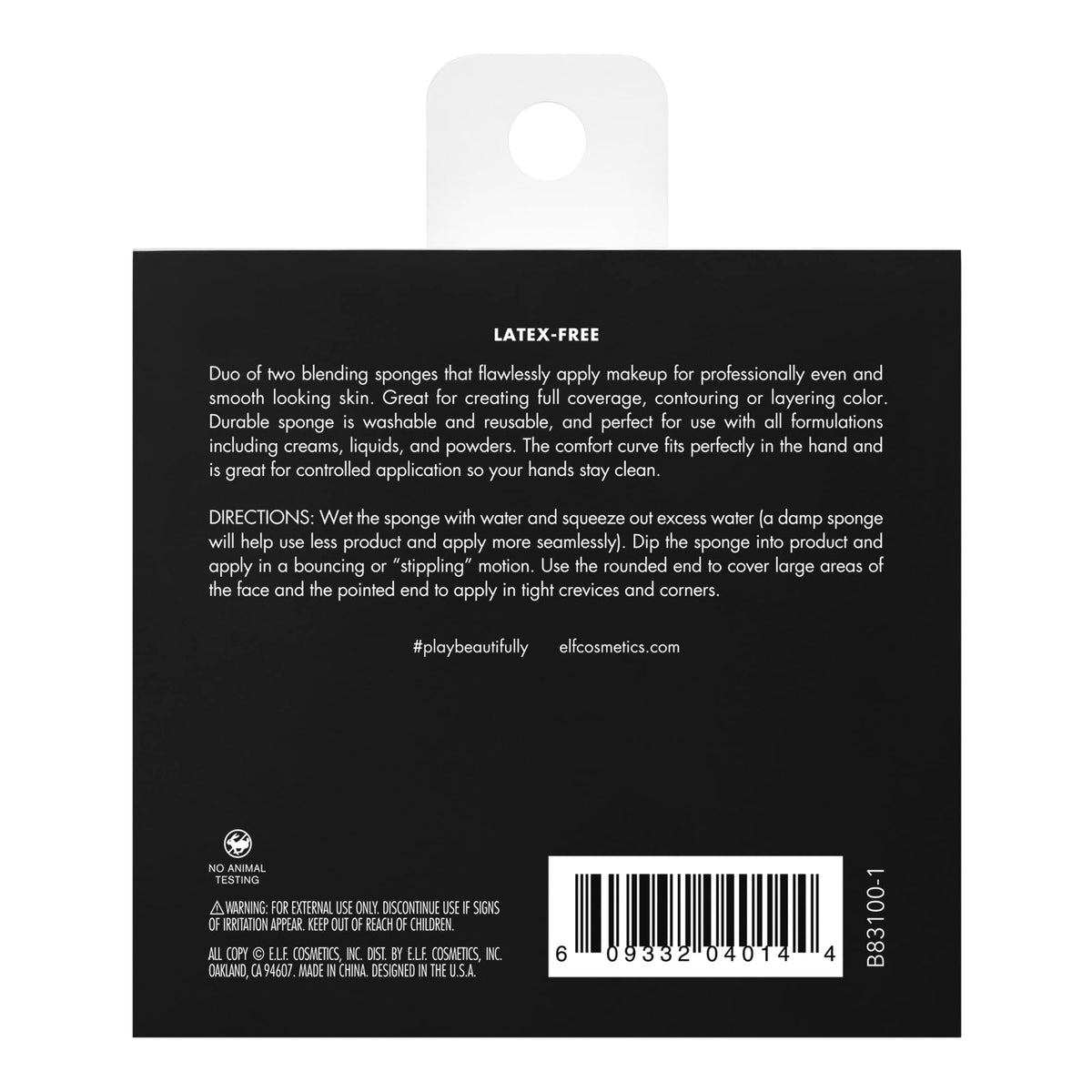e.l.f. Total Face Sponge Duo packaging display