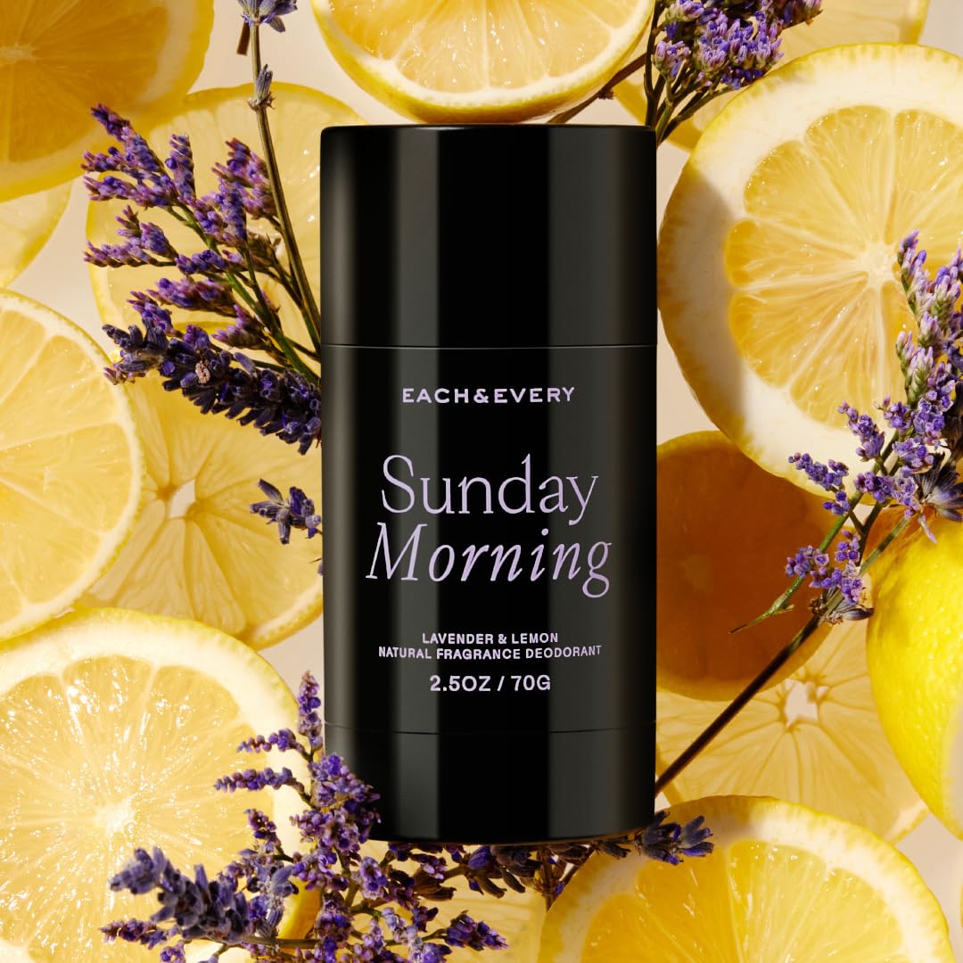 Each & Every Aluminum Free Deodorant Lavender & Lemon back view