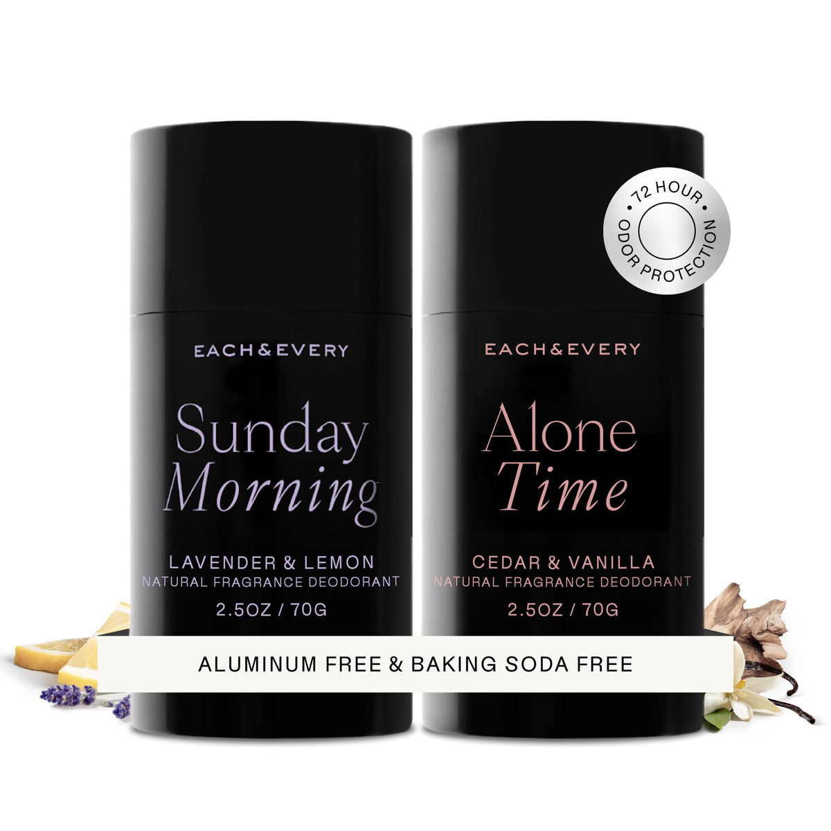 Each & Every Aluminum Free Deodorant Lavender & Lemon front view