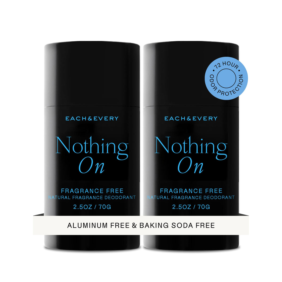 Each & Every Natural Deodorant 2 Pack front view