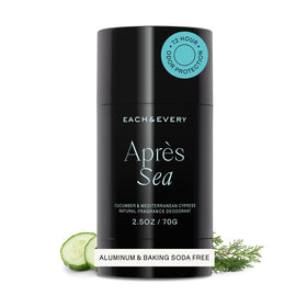 Each & Every Natural Deodorant front view with After Sea Cucumber scent