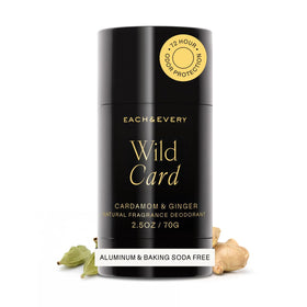Each & Every Natural Deodorant Wild Card Cardamom & Ginger front view