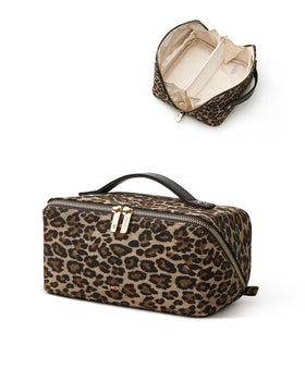 EACHY Travel Makeup Bag back view showing durable finish