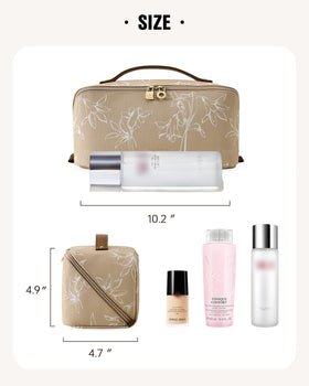 EACHY Travel Makeup Bag close-up of zipper