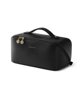 EACHY Travel Makeup Bag front view in black