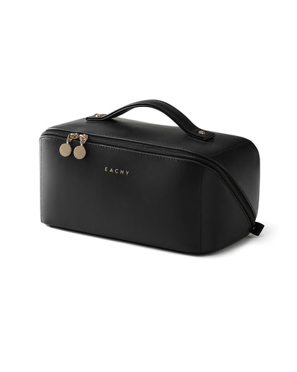 EACHY Travel Makeup Bag front view in black