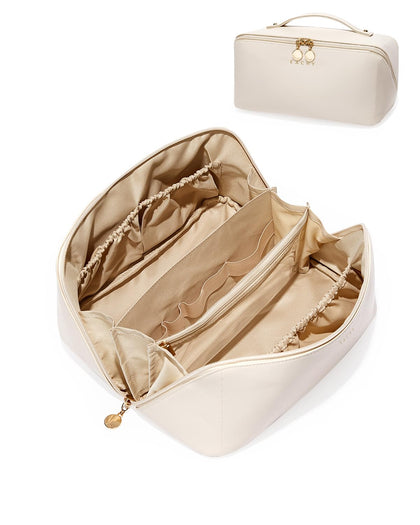 EACHY Travel Makeup Bag front view in white