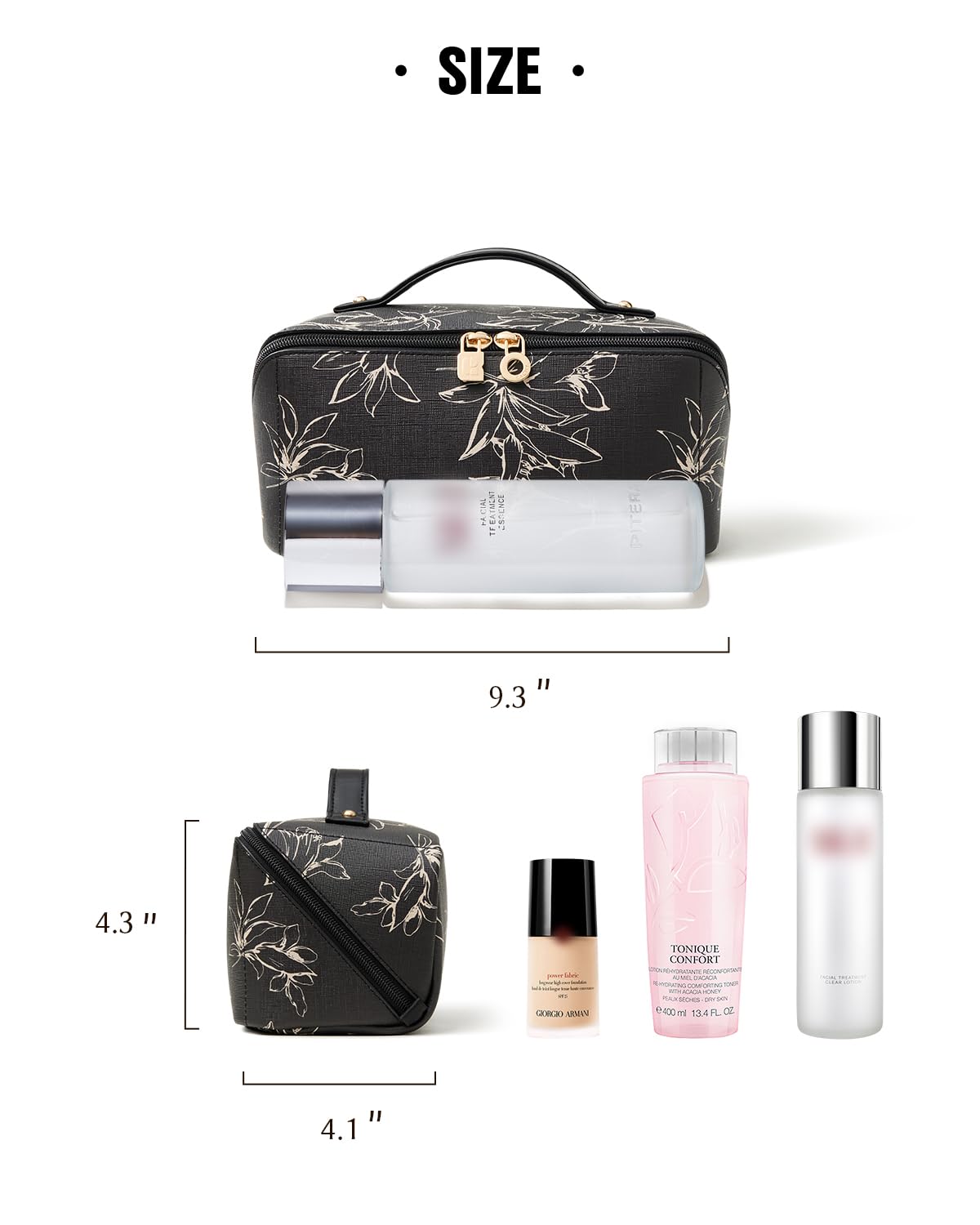 EACHY Travel Makeup Bag in lifestyle setting