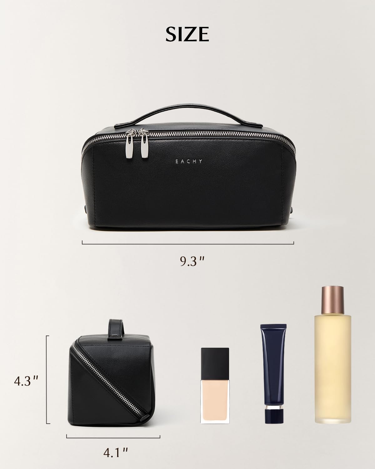 EACHY Travel Makeup Bag in lifestyle setting