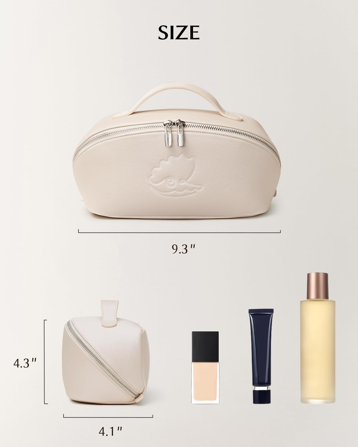 EACHY Travel Makeup Bag in protective packaging for transit