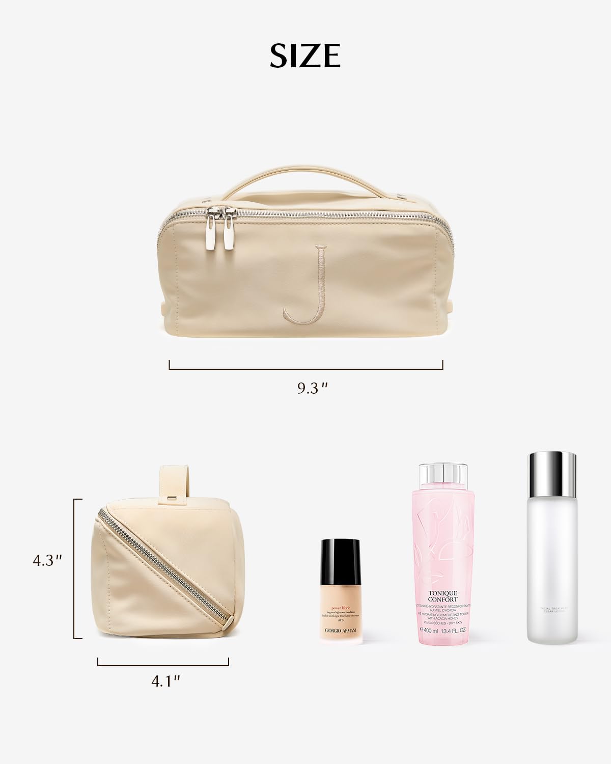 EACHY Travel Makeup Bag in stylish setting