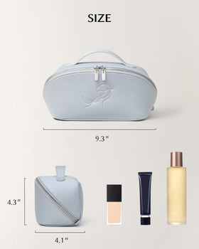 EACHY Travel Makeup Bag packaging with inflatable cushion