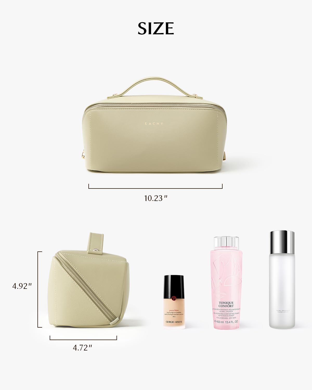 EACHY Travel Makeup Bag packed for protection during shipping