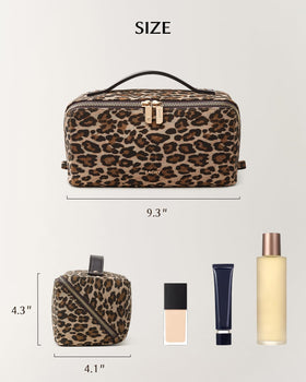 EACHY Travel Makeup Bag packed with cosmetics
