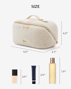 EACHY Travel Makeup Bag packed with cosmetics