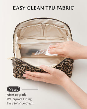 EACHY Travel Makeup Bag water-resistant surface close-up