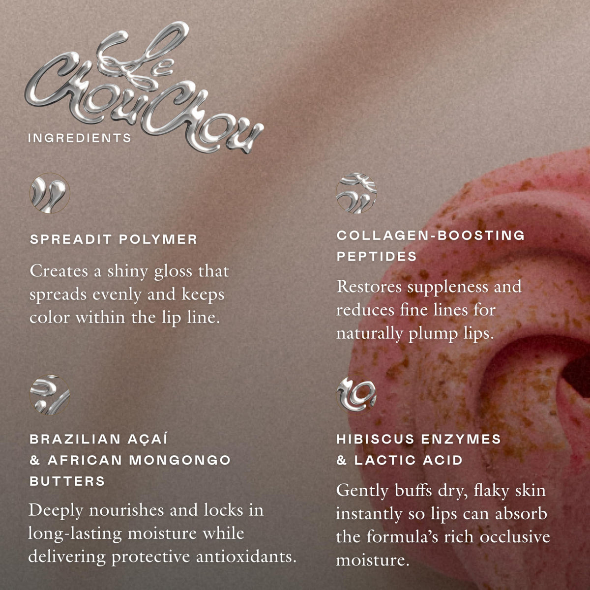 EADEM Tinted Lip Balm Chateau Rose with other beauty products