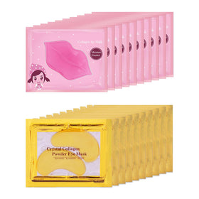 Eakroo 20 Pairs Lip and Eye Mask Set packaging front view