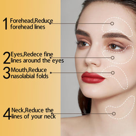 Eakroo 24k Gold Eye Mask application on skin