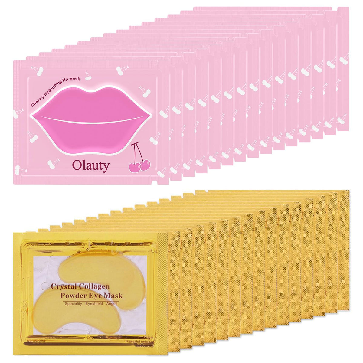 Eakroo 30 pairs lip mask and eye mask set packaging