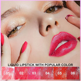 Eakroo 6 Colours Lip Tint Stain applied on lips for a fresh look