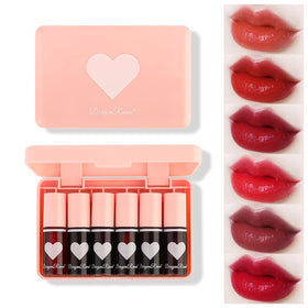 Eakroo 6PCS Lip Tint Stain set with six vibrant shades
