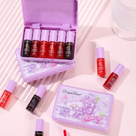 Eakroo Grapes Lip Tint Stain applied on cheeks