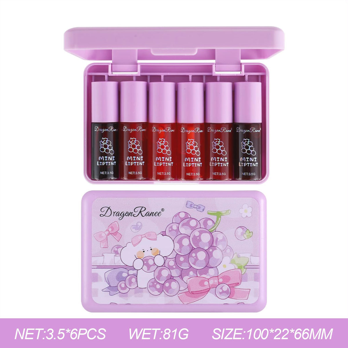 Eakroo Grapes Lip Tint Stain in use as eyeshadow