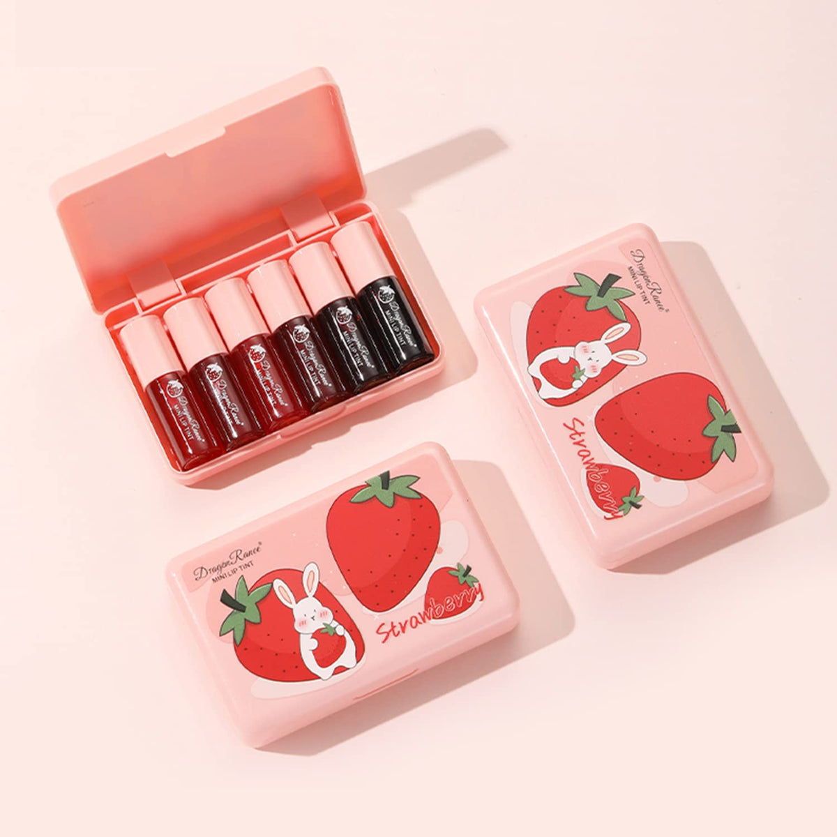 Eakroo Lip Stain 6PCS swatches on skin