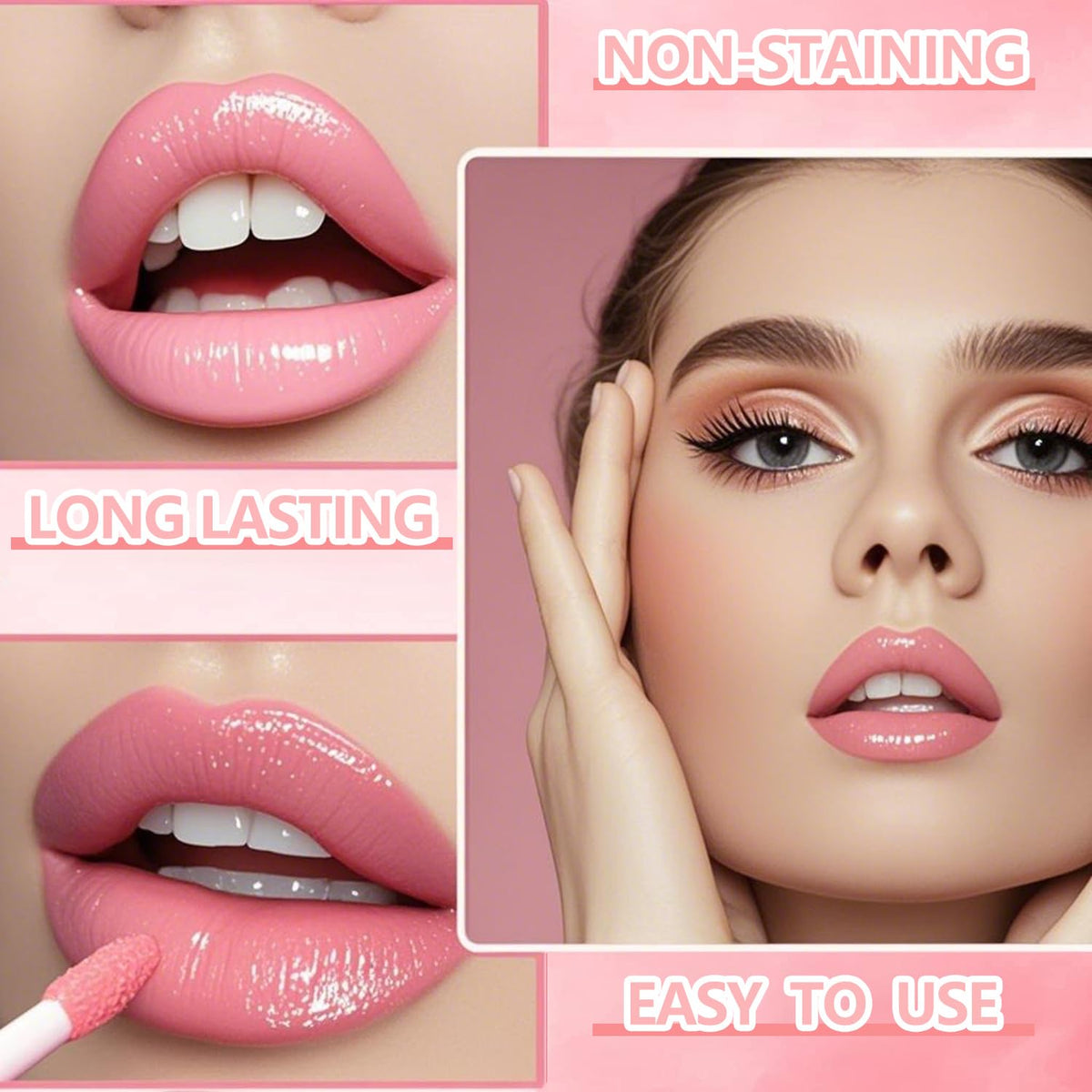 Eakroo Lip Tint Stain Liquid Lipstick in coral shade