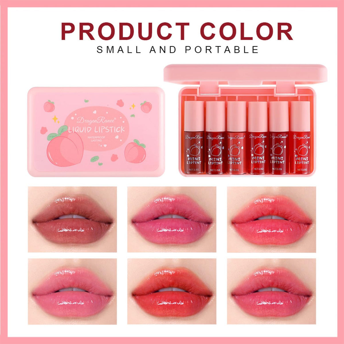 Eakroo Lip Tint Stain Liquid Lipstick in deep plum shade