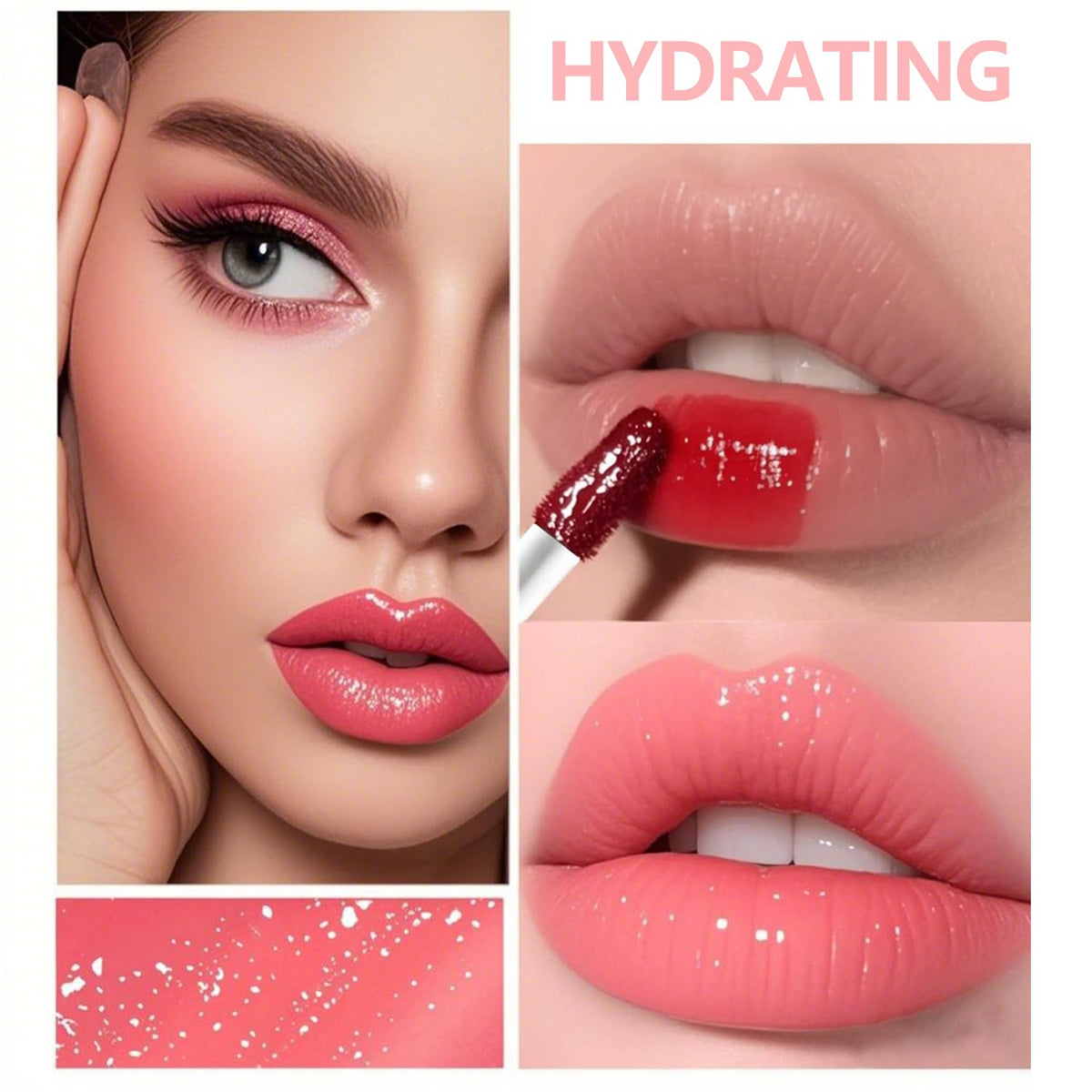 Eakroo Lip Tint Stain Liquid Lipstick in nude beige shade
