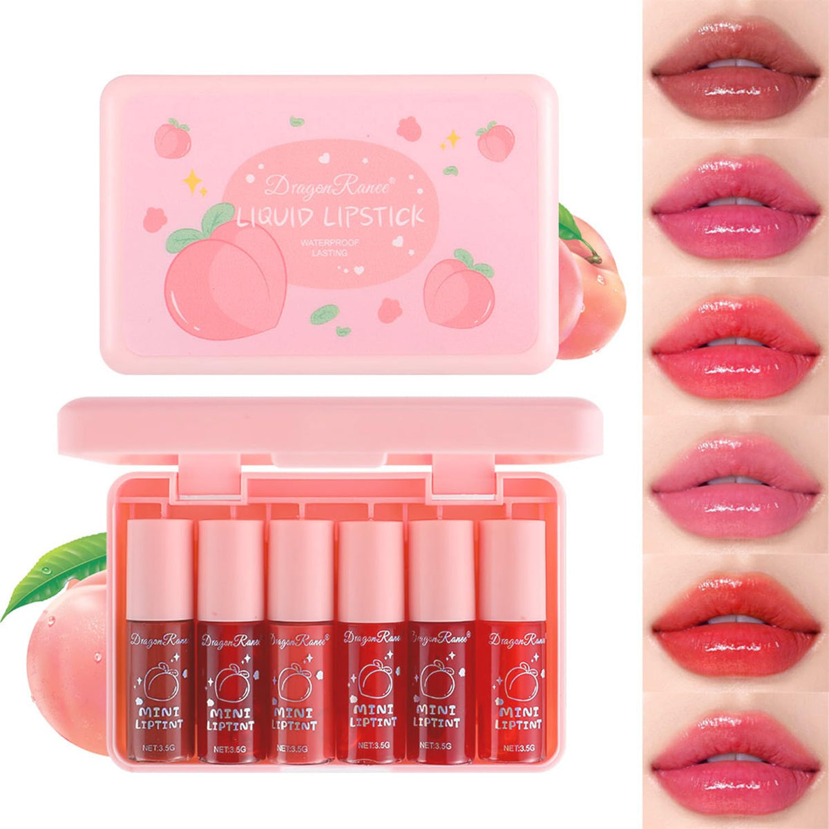 Eakroo Lip Tint Stain Liquid Lipstick in vibrant red shade